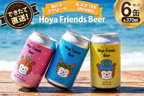 ビール Hoya Friends Beer 3液種 370ml缶 計6本 セット [BLACKTIDEBREWING合同会社 宮城県 気仙沼市 20566095] 酒 びーる クラフトビール お酒 地ビール ご当地ビール 詰め合わせ