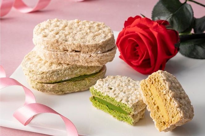 京都きよ泉のダクワーズ（抹茶・ほうじ茶）2種計18個入〈抹茶スイーツ スイーツ お菓子 洋菓子 宇治抹茶 抹茶 ほうじ茶 お取り寄せ 焼菓子 ダクワーズ 石臼挽き 茎ほうじ茶 ギフト 贈り物〉 