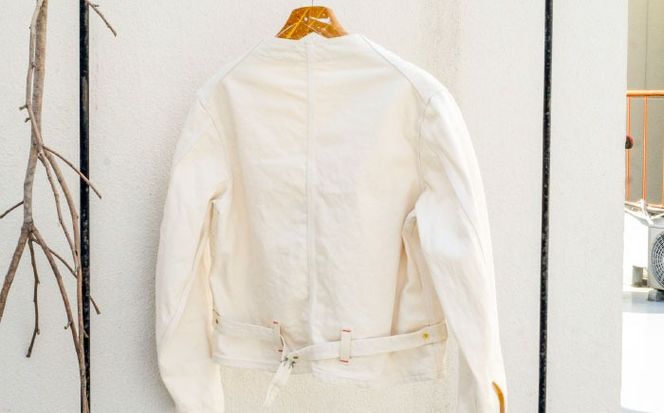 エンジニア ジャケット AF-369 VANILLA KIBATA engineer jacket 糸島市 / atelier FLOAT 生成り Vネック[AAF007]