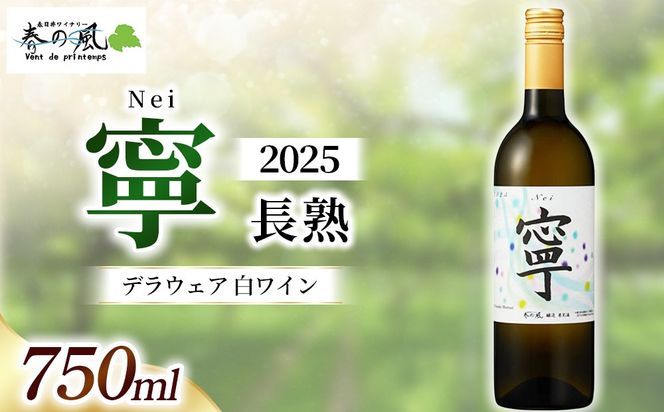春日井ワイナリー春の風 2025(寧 長熟)デラウェア 白ワイン 750ml