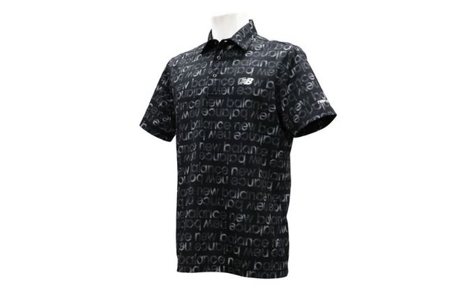ニューバランスゴルフ ウェア 半袖 ポロシャツ メンズ 通気性 ブラック 012-6168007