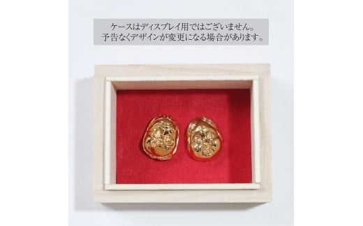 純金　K24（24金）　おかめひょっとこ　BQ-151