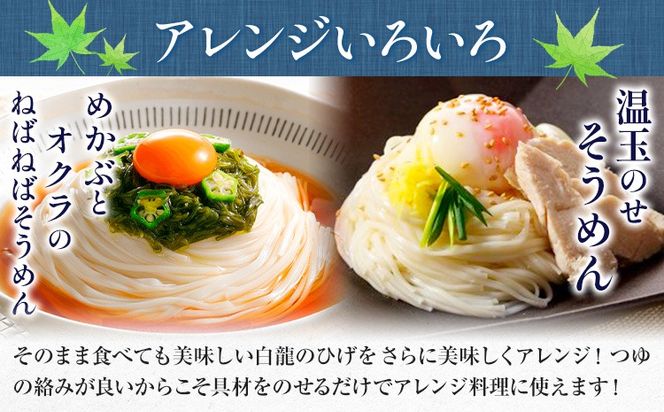 そうめん 白龍のひげ 〈 岡山県産小麦粉使用手延素麺 〉 50g × 35束 かも川手延素麺株式会社 《30日以内に発送予定(土日祝除く)》 岡山県 浅口市 手延べ 素麺 麺 贈答用 お祝い 送料無料---124_15_30d_23_27000_35---