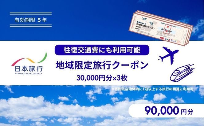 鳥取県鳥取市 日本旅行 地域限定旅行クーポン90,000円分 312011_FU004