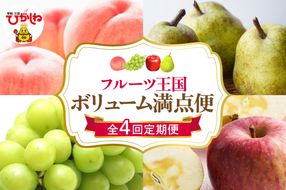 【2025年産 ボリューム4回定期便】2025年 フルーツ王国 ボリューム満点便 千笑花夢提供 山形県 東根市 hi082-029-2