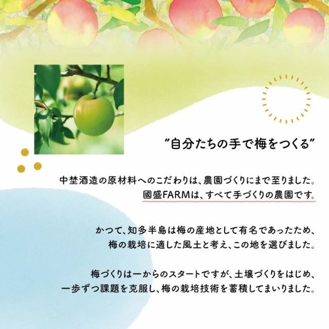 知多露茜720ml×1本 ◆ ❘ 梅酒　お酒　國盛　國盛FARM　果実酒　食前酒　リキュール　ロック　ソーダ割　紅南高梅　南高梅　完熟梅　フルーツ　愛知県　美浜町　中埜酒造