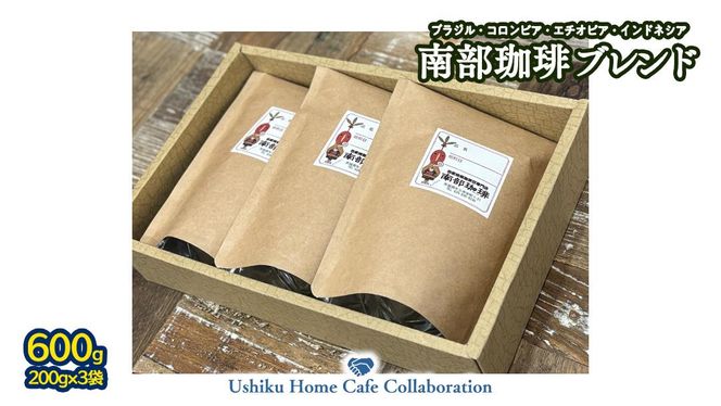 【牛久市限定コラボ】 南部珈琲 ブレンド 200g × 3袋 ＆ Dot.Bagel おまかせ ベーグル 10個 コーヒー豆 600ｇ コーヒー ブレンド 焙煎 おすすめ セット 詰合せ 食べ比べ bagel 食感 冷凍 パン しっとり もっちり おしゃれ まとめ買い お取り寄せグルメ