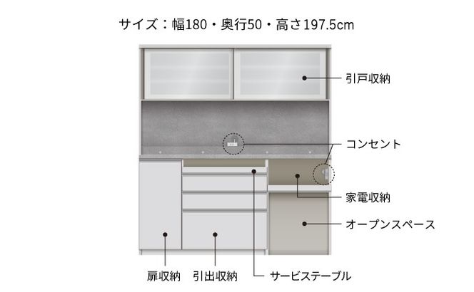 キッチンボード JN-1802R  [No.1209]