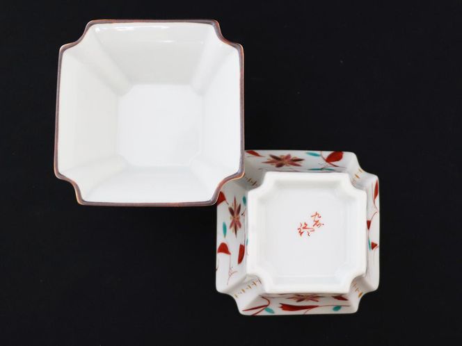 九谷焼　 2.5号小鉢揃　花唐草　a01 食器 キッチン雑貨 キッチンアイテム 雑貨 小物 お皿 小皿 食卓 テーブルコーディネート 