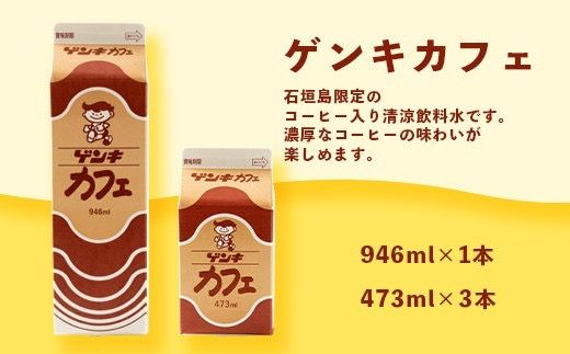 【ふるさと納税限定】八重山ゲンキ乳業 オールスターセット【八重山ゲンキ乳業】【ゲンキ牛乳】【石垣島のソウルドリンク ゲンキクール】【ゲンキカフェ】【さんぴん茶ミルクティー】GN-2