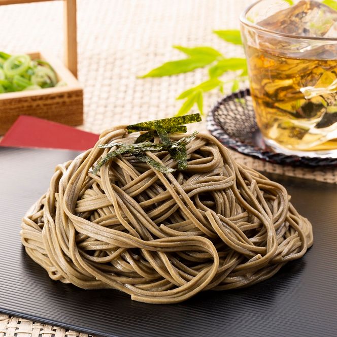 京都きよ泉の抹茶・ほうじ茶そば(12食分・各3袋入り・つゆ付き)【茶蕎麦　温そば　ギフトにも　年越しそばにも】 麺類 乾麺 12人前 セット 