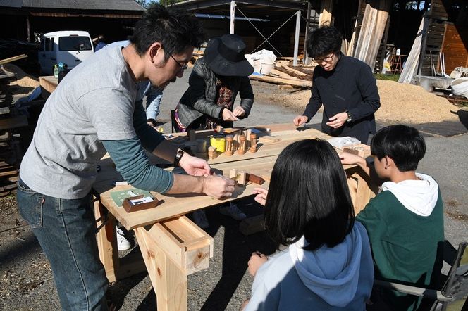 毛呂山町ブランド材「西川材」使用！万華鏡ワークショップ　(1名分)