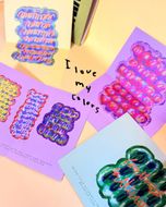 大切な人に送る ラブレター / グリーティングカード ４枚組 242161_FH003