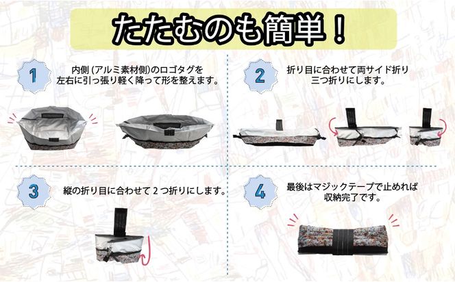 010B1937 ALOHAS ORIBA Cooler 保冷バッグM Black