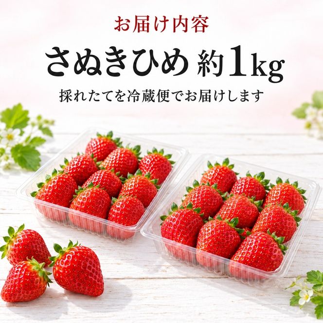 いちご さぬきひめ 1kg 大粒 高糖度 糖度 酸味 冷蔵 デザート スイーツ 贈答用 プレゼント 手土産 お祝い 苺 さぬき姫 ストロベリー フルーツ 果物 家庭用 自宅用 お取り寄せ 五色青果 香川県 東かがわ市 46312762◆