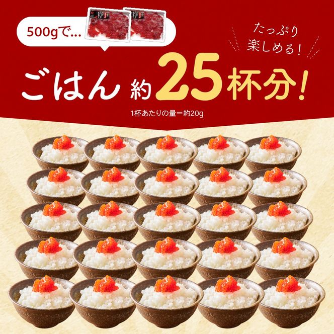 すじこ 訳あり 北海道 紅鮭 塩 筋子 500g (250g×2個入）加藤水産 ひとくちカット 不揃い 小分け 塩筋子  筋子塩漬け つまみ おつまみ魚介類 魚卵 鮭 いくら 冷凍 おせち R002-005