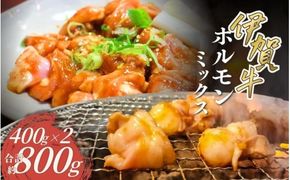 伊賀牛 ホルモンミックス約800g（約400g×2パック）【cook0033】