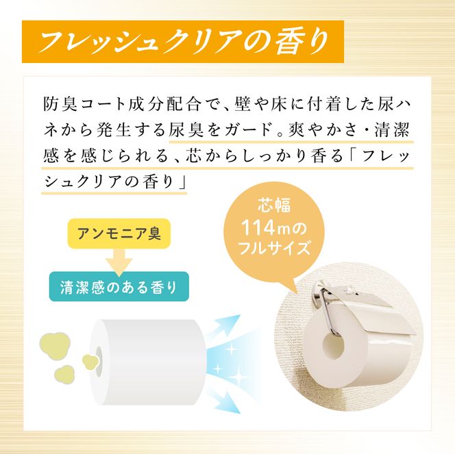 定期便 3ヵ月連続お届け エリエール ハーフサイズ 収納に便利 コンパクト 【少量3パック】 エリエール 消臭＋トイレットティシュー ダブル 25m 12R 3パック 計36ロール 防災 常備品 備蓄品 消耗品 日用品 