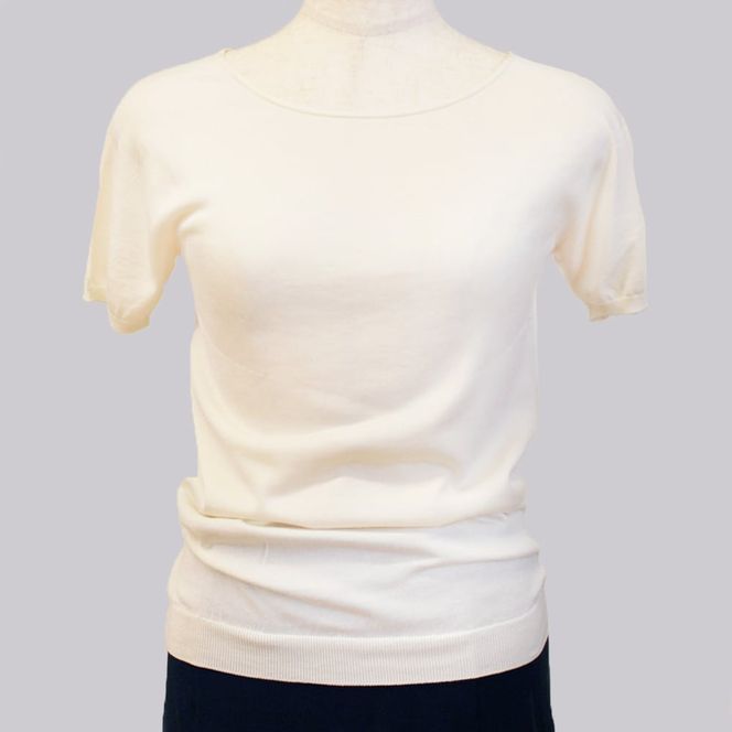 【伊と幸】《白生地の老舗が贈る》姫＋ウォッシャブル シルクニット 半袖(Mサイズ・ホワイト)｜京都 人気 インナー 肌着［ 京都 老舗 絹 ファッション レディース 人気 おすすめ ギフト お取り寄せ 通販 送料無料 ふるさと納税 ］ 261009_B-AZ48