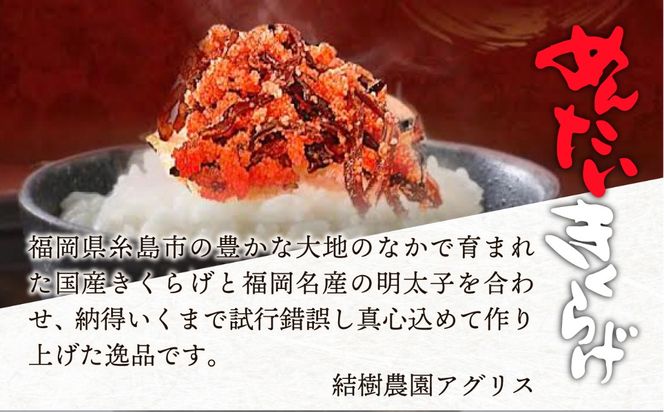 【全12回定期便】結樹農園 アグリス めんたい きくらげ 300g 《糸島》【結樹農園アグリス】きくらげ/国産/明太/明太子 [AAJ007]