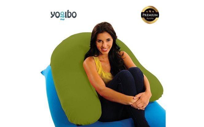 Yogibo Support Premium（ヨギボー サポート プレミアム）＜ライムグリーン＞【ビーズクッション ビーズ 座椅子 椅子 クッション ビーズソファー ビーズソファ 新生活 プレゼント インテリア 家具 ベッド ゲーム】-[G786-14]
