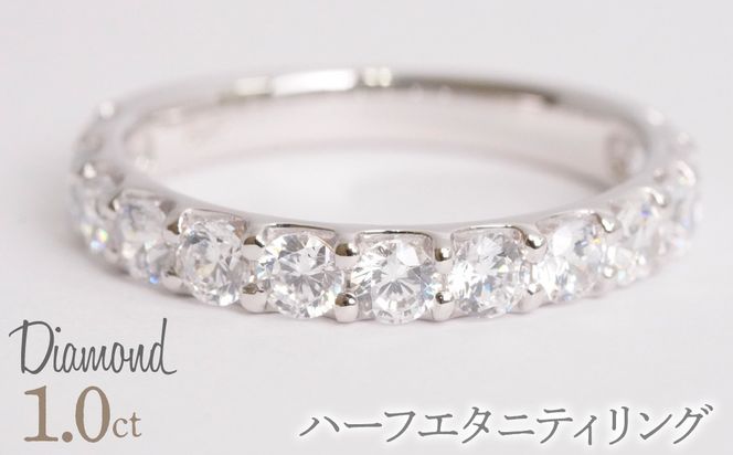 トータル1.0ｃｔ ハーフエタニティリング  管理番号RTJ-031 246-006