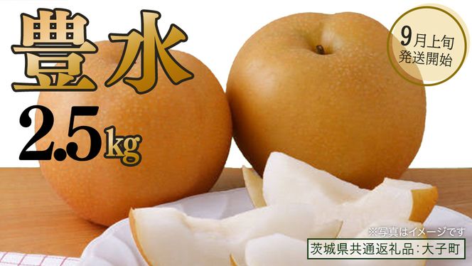 梨 豊水 2.5kg 【 2026年9月上旬発送開始 】 ( 茨城県共通返礼品：大子町 ) 梨 なし 果物 くだもの フルーツ ほうすい ナシ 農家直送 産地直送