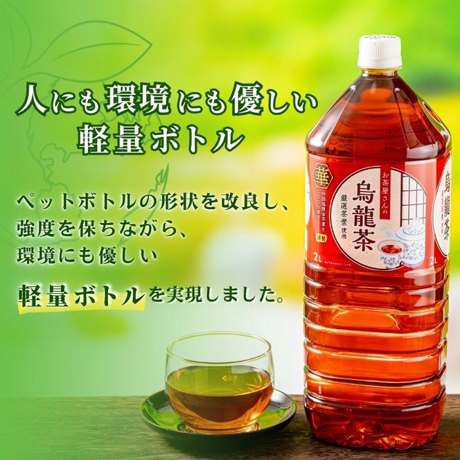 【ふるさと納税】【3回定期】緑茶 烏龍茶 セット 2L 12本 お茶 煎茶 日本茶 ウーロン茶 飲み物 飲料 ドリンク ヘルシー 水分補給 飲みやすい 食事のおともに ペットボトル飲料 純水仕立て ソフトドリンク 
