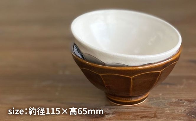 お茶碗 面取り （小） 糸島市 / 工房わらし（宮元 美希）【いとしまごころ】 [ATZ001]