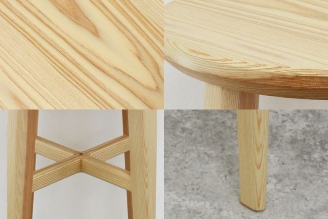 スツール 木製 maru Stool 1個 [丸平木材 宮城県 南三陸町 m304are680010] 円形スツール 丸椅子 南三陸杉 サイドテーブル ディスプレイスタンド ナイトテーブル