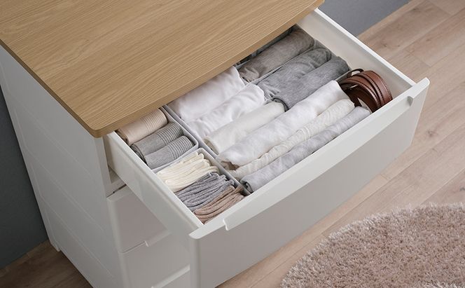 チェスト ウッドトップチェスト KDMG-564WT ホワイト アイリスオーヤマ プラスチック ノックダウン 組立 リビング 収納 木製 タンス 箪笥 4段 雑貨 日用品 新生活 一人暮らし 生活応援