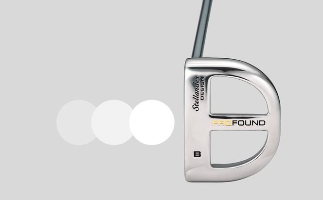 【 PROFOUND GOLF 】 パター Model B ( シルバー ) 32～35インチ ゴルフ プロファウンド 初心者 上級者 putter