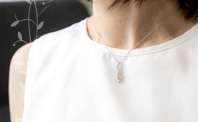 GF067　pt900ダイヤモンドネックレス 0.37ct（RP-MN-776）