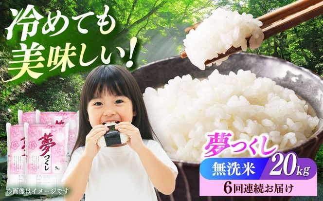 【全6回定期便】【令和7年度産】無洗米 夢つくし 20kg 精米 有限会社ファインリョーコク/築上町[ABCO041]