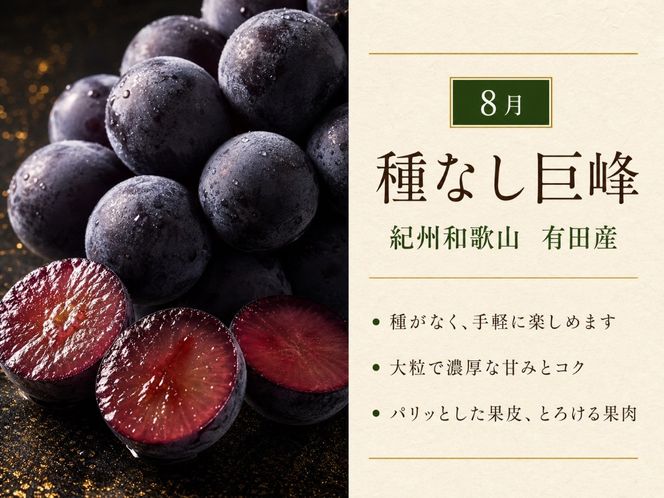 【8・9・12月 全3回】紀州和歌山産旬のフルーツセット（巨峰・シャインマスカット・みかん） 定期便 AN051