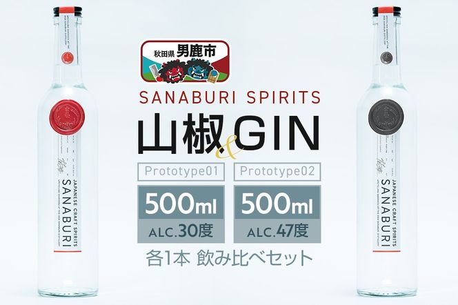 �y�H�c���j���s�z�X�s���b�c���W�� SANABURI SPIRITS �R�� prototype_01 �� SANABURI SPIRITS GIN prototype_02 2����ݔ�׃Z�b�g 500ml×�e1�{�Z�b�g �H�c �j��|23_snb-030201