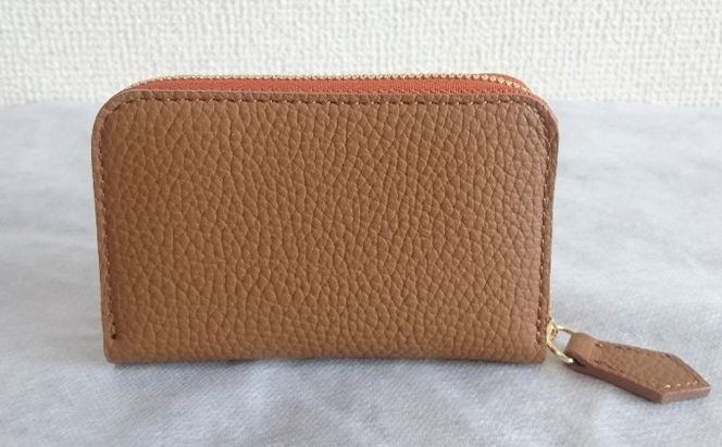 国産シュリンクレザー　ラウンドZIPコインケース ファッション小物 財布 ファスナータイプ 