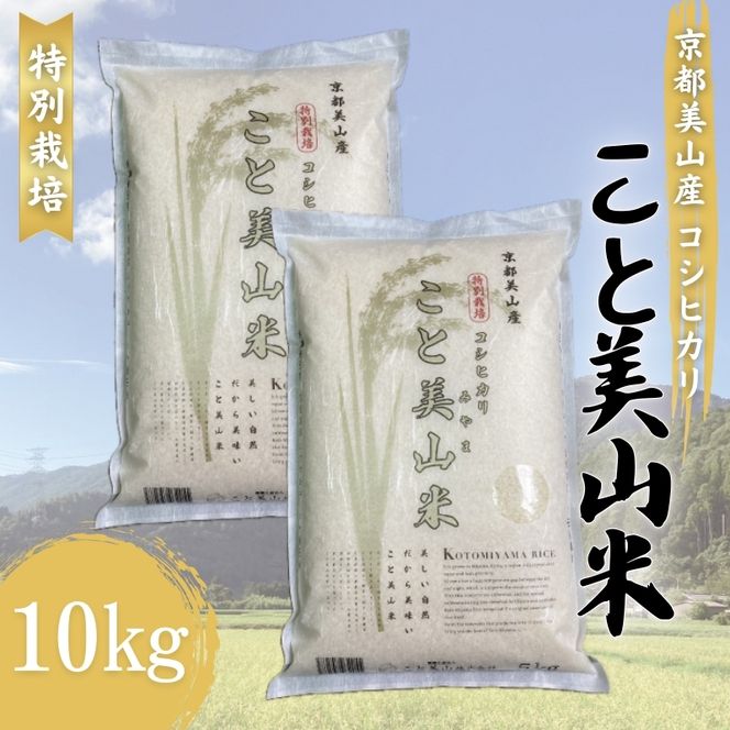 令和6年産 コシヒカリ こと美山米 10kg (5kg×2袋) 米 白米 精米 お米 こめ コメ こしひかり 令和6年 特別栽培米 ご飯 ごはん 京都 京都府 南丹市