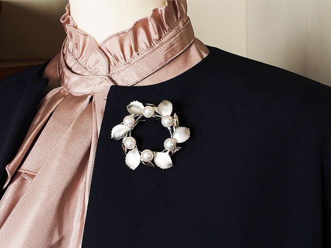 アコヤ真珠 パール ブローチ 8.5mm 6個付 SV925 (25399) アクセサリー ブローチ アコヤ 真珠 パール ブローチ SV925 シルバー ジュエリー アクセサリー 山梨県 甲斐市 BR-97