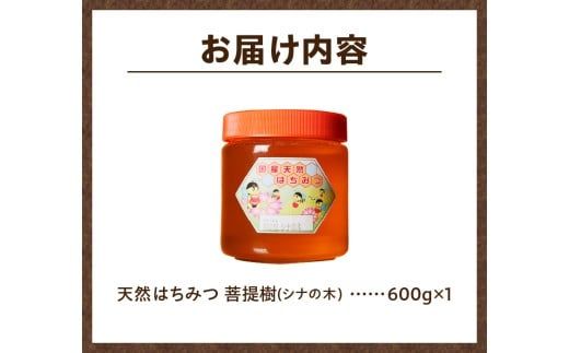 【北海道滝川産】高見養蜂場の純粋はちみつ(菩提樹、シナの木600g×1本)｜国産 日本製 天然 無添加 純粋 非加熱 生はちみつ ミツバチ ハニー 栄養 健康 美容 ビタミン ミネラル 抗生物質 プロポリス アミノ酸 濃厚 ギフト 贈答
