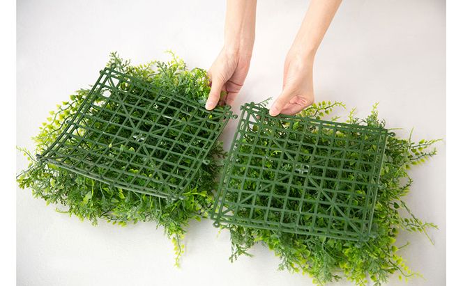 ＤＥＣＯ ＧＲＥＥＮ ウォールパネル WG-50A アジアンタム 3個セット フェイクグリーン 壁掛け  アイリスオーヤマ ウォールグリーン 25×25cm 正方形 インテリア おしゃれ 壁面緑化パネル 人工観葉植物