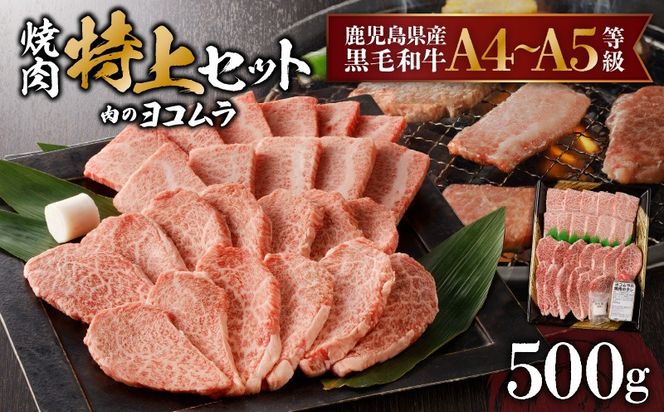 【鹿児島黒毛和牛A4～A5】焼肉特上セット(特上カルビ/特上ロース)　K189-007