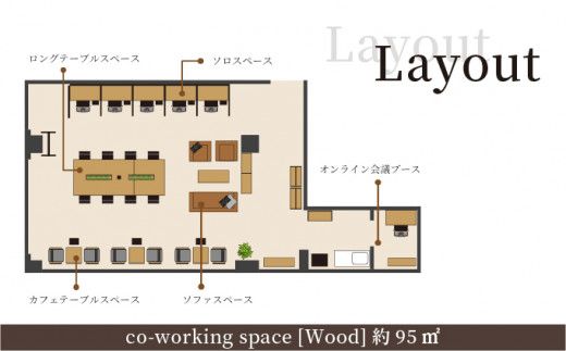サテライトオフィスenコワーキングスペース ゲスト1日利用券1枚