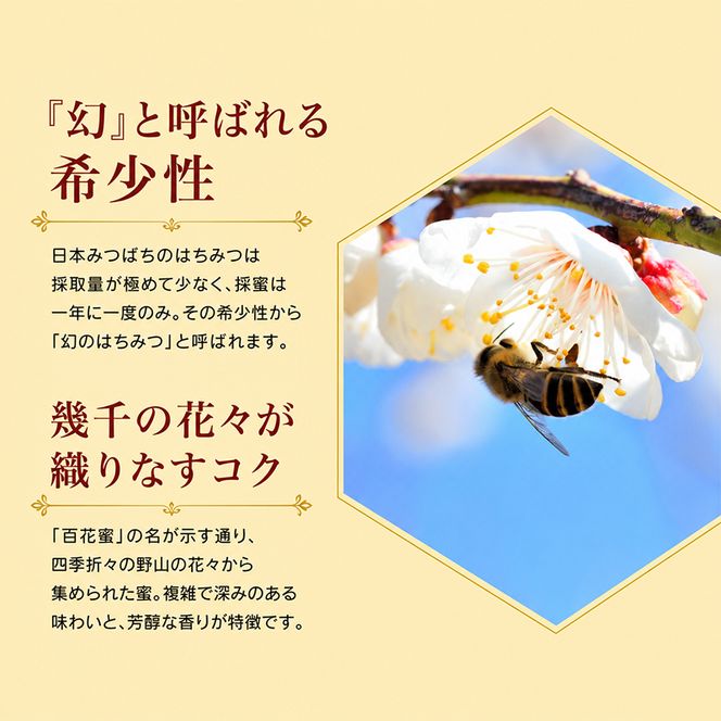 日本みつばちのはちみつ 百花蜜 200g×1個 ( 蜂蜜 国産 ) はちみつ ハチミツ 秋田県 にかほ