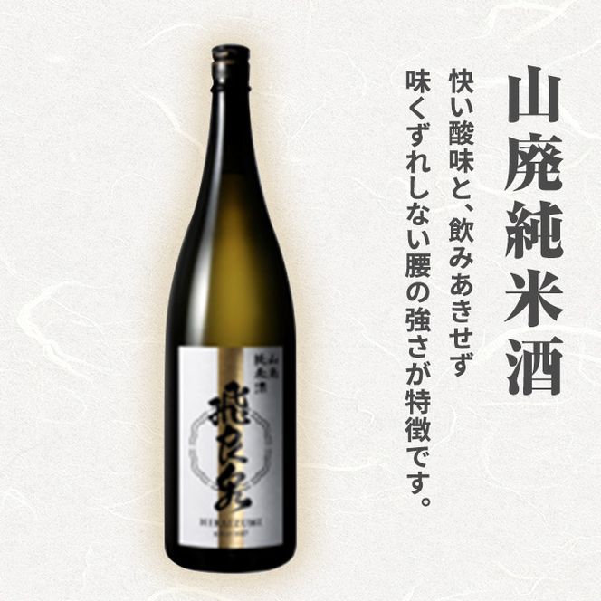 飛良泉 山廃のいづみセット（純米酒＆本醸造1.8L×2本 日本酒 純米酒 秋田） お酒 本醸造酒 