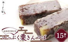 ＜御菓子所しん＞いっぷく栗きんつば15個入 F4N-1388