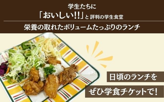 【定期便】 都留文科大学 学生食堂チケット 選べる3か月・6か月 毎月3,500円分 食券 学食 ランチ 大学見学 一般利用可 OB OG 山梨県 都留市 HC002 HC003