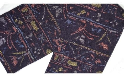 結城縮（ちぢみ）リメイク マフラー リメイクマフラー 紬 手作り 絹 シルク [BN035ci]