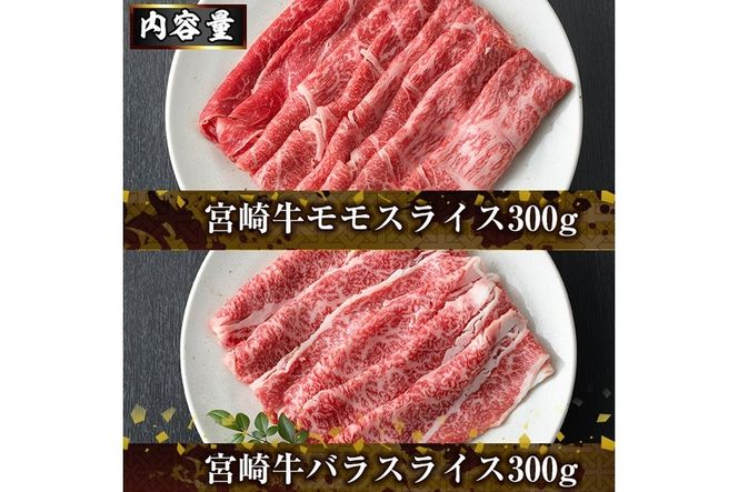 宮崎牛4種食べ比べスライス(合計1.2kg) 牛肉 もも 肉  焼肉 肩ロース ウデ バラ スライス すき焼き しゃぶしゃぶ 鍋  精肉 お取り寄せ 黒毛和牛 ブランド和牛 冷凍 国産【R-87】【ミヤチク】