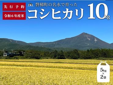 【予約受付】【令和6年産米】コシヒカリ10kg　磐梯町の名水で育ったコシヒカリ